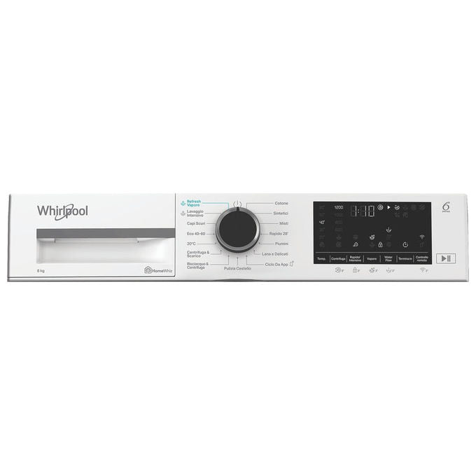 Whirlpool 859993350340 WAM R268WB IT Lavatrice a libera installazione 8 Kg 1200 rpm Classe A Tecnologia Inverter Partenza Differita (60x44 4x84 5 cm) colore Bianco