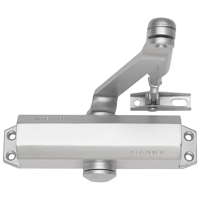 TESA 3012492 DC110 Chiudiporta con Braccio a Forbice e Fermo per Porte fino a 950 mm colore Argento