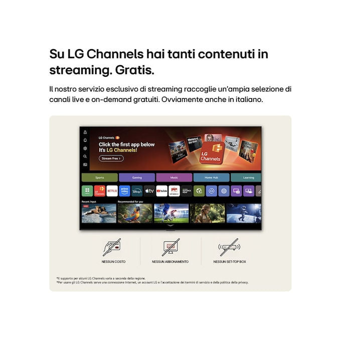 LG 85NU850B6LA Nano AI NU85 TV 85'' 4K UHD LED NanoCell webOS 26 con Multi AI HDR10 Pro AI Sound Pro colore Nero