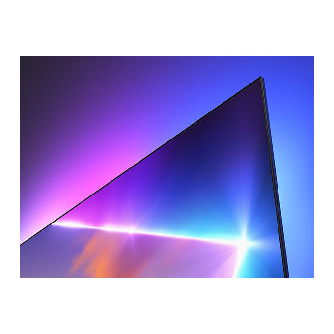 Philips tv QLED 4K 85 pollici, 85PUS8510-12, Ambilight, Smart TV Titan OS, Dolby Atmos, HDR10+, HDMI 2.1, nero