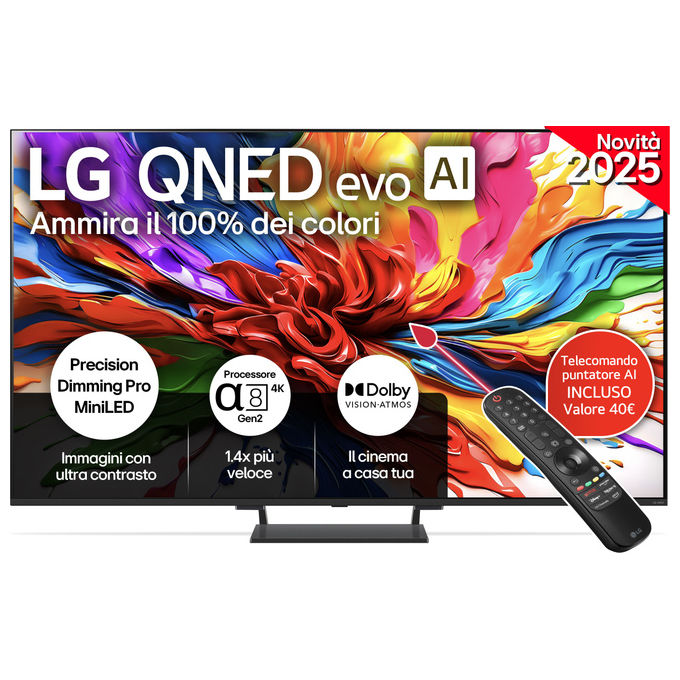 Lg, Smart Tv 85QNED93A6A, Mini Led 4K, Qned Evo Ai, Serie Qned93