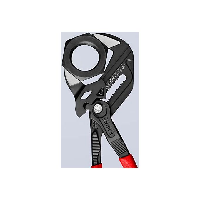 Knipex 86 01 250 Pinza e Chiave in un Unico Utensile 250 mm apertura max 52 mm acciaio cromo vanadio manici antiscivolo