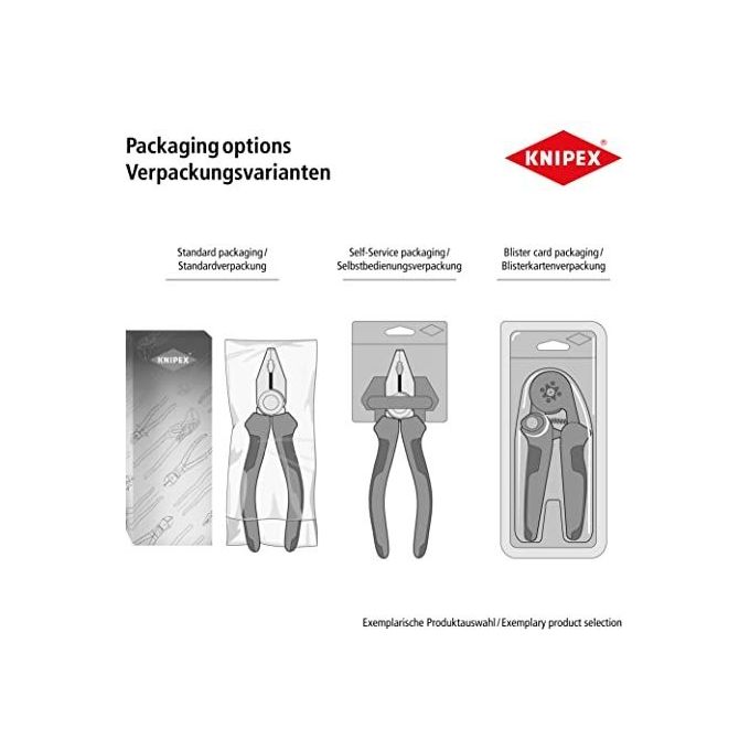 Knipex 86 01 250 Pinza e Chiave in un Unico Utensile 250 mm apertura max 52 mm acciaio cromo vanadio manici antiscivolo