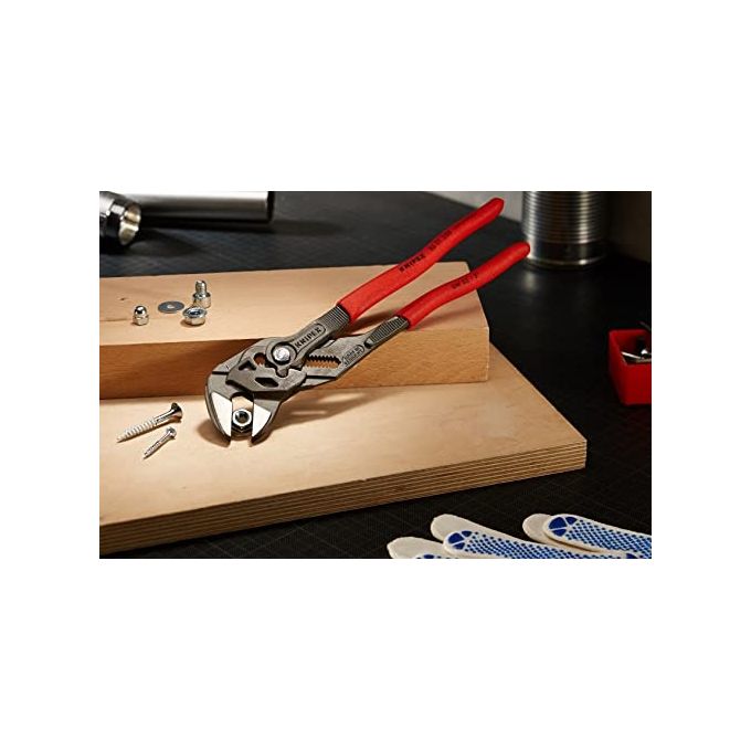 Knipex 86 01 250 Pinza e Chiave in un Unico Utensile 250 mm apertura max 52 mm acciaio cromo vanadio manici antiscivolo