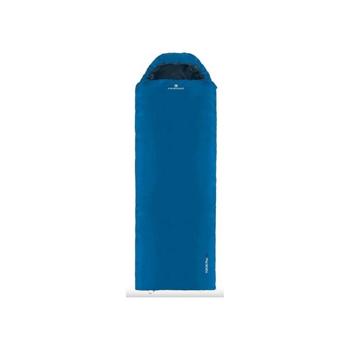 Ferrino 8014044996702 Yukon Plus SQ Sacco a pelo imbottitura sintetica HTF Compact 200 g-m² cerniera destra colore Blu