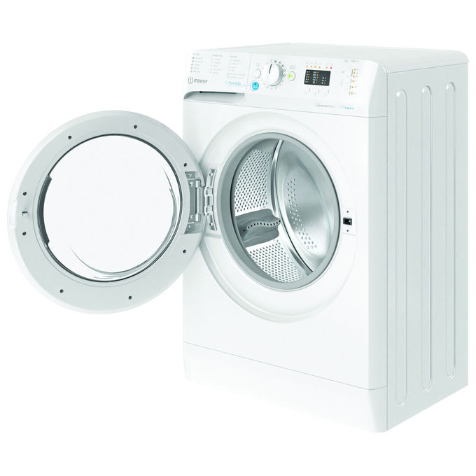 Indesit 869993315970 BWSA 7126X WV IT Lavatrice Caricamento Frontale 7 Kg 1200 rpm Classe A Inverter Display LED Vapore (85x59.5x43.5 cm) colore Bianco