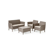 Keter Salemo Lounge Set Salottino da Esterno Cappuccino