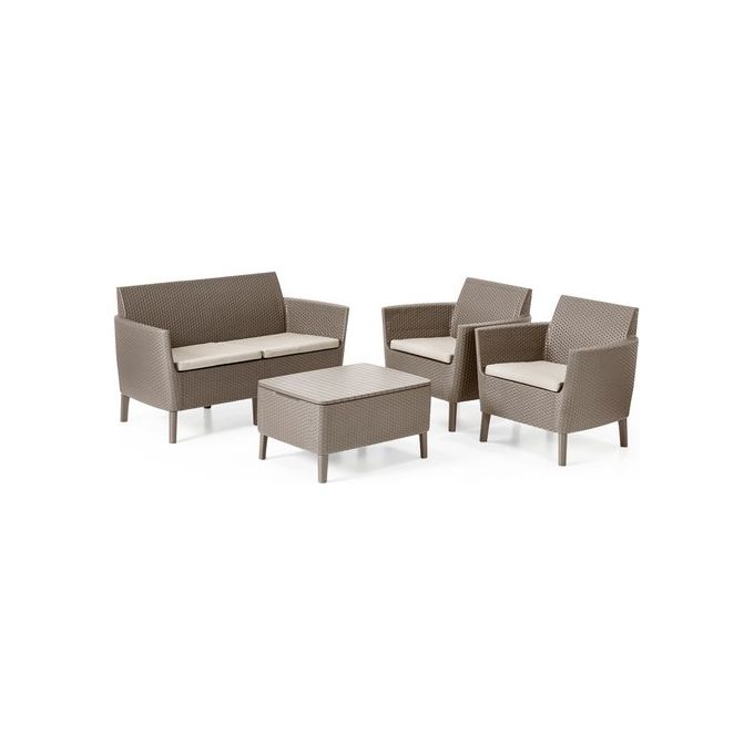 Keter Salemo Lounge Set Salottino da Esterno Cappuccino