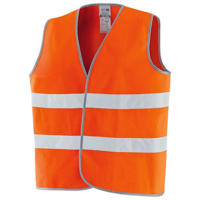 Dunlop FRA-354550 Gilet Alta Visibilita' Taglia Unica Poliestere Chiusura Velcro EN ISO 20471 colore Giallo