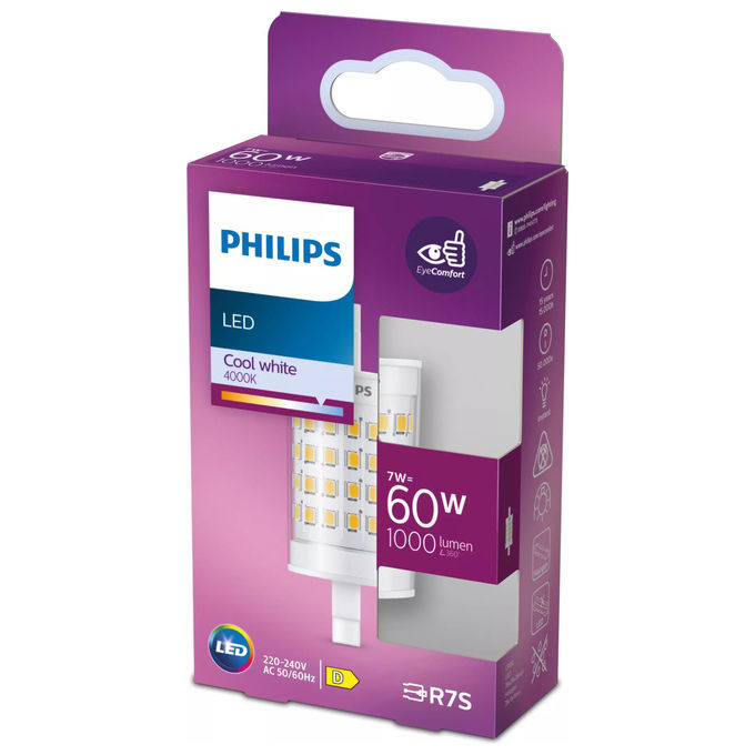 Philips 8720169301917 Faretto LED 60 W R7S 7 W 1000 lm 4000 K colore Bianco