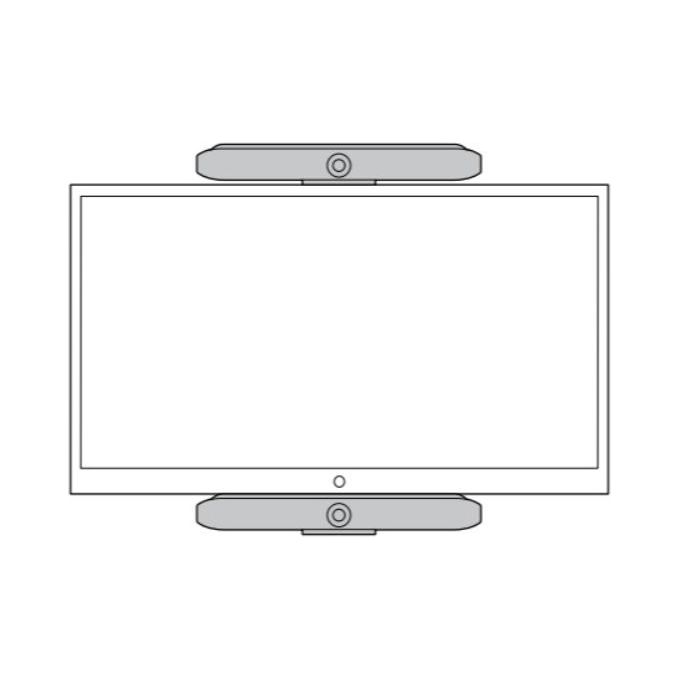 POLY 2215-88033-001 Kit di montaggio per Camera Supporto VESA per Poly Studio X52 e V52 Materiale Metallo colore Nero