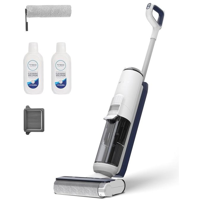 Tineco IFLOOR5BREEZECOMPLETE iFLOOR 5 Breeze Complete Lavapavimenti e Aspirapolvere 2-in-1 Autonomia 35 min Potenza 190 W Serbatoio 0.8 L 0.72 L colore Bianco-Blu