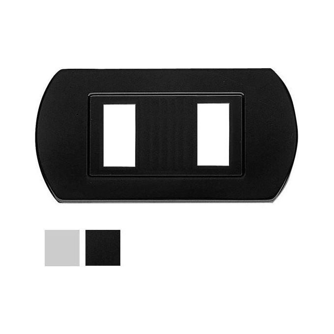 Ghidini Coprinterruttore Minny Nylon 2 Posti Bianco