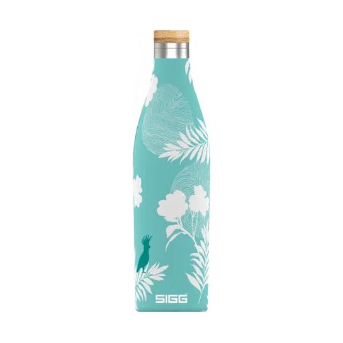 SIGG 8970.90 Meridian Borraccia Termica 0.5 L Acciaio Inossidabile con Tappo in Bambu' colore Fantasia
