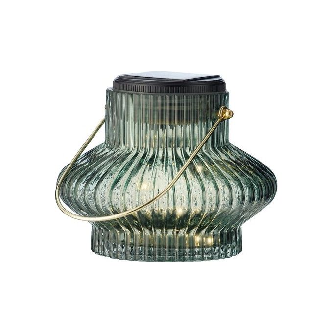 Kaemingk 0874517 Lampada da Tavolo Solare in Vetro con LED Integrato colore Assortito