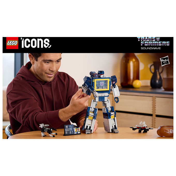 Lego 10358 Icons Set da Costruzione per Adulti con 1505 Pezzi Effetti Sonori e Modalita' Registratore a Cassetta colore Multicolore
