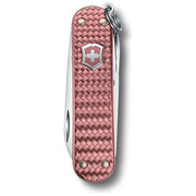 Victorinox 0.6221.405G Classic Precious Alox Multi-strumento 5 Funzioni in Acciaio Inossidabile con Forbici Limetta Cacciavite e Anello Portachiavi colore Gentle Rose