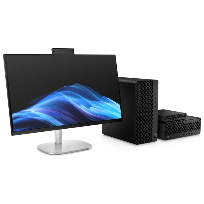 HP E0DN0AT HP EliteStudio 8 G1i AI All-in-One PC Intel Core Ultra 5 27'' 2560 x 1440 Pixel 16 GB DDR5-SDRAM SSD 512 GB Wi-Fi 7 Bluetooth 5.4 Windows 11 Pro colore Argento