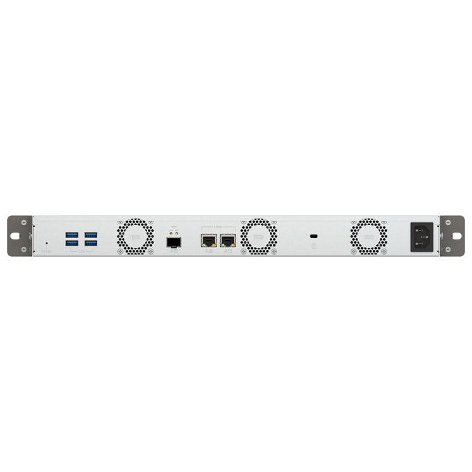 Qnap TS-432XEU-4G TS-432XeU NAS Rack 1U 4 GB DDR4 0 TB QNAP QTS colore Nero Grigio