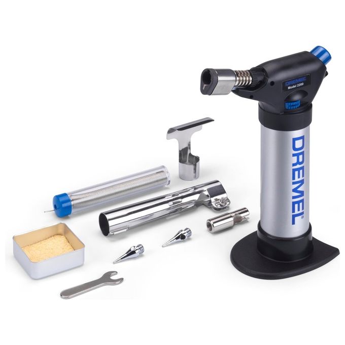 Dremel F0132200JD VersaFlame Bruciatore a gas Temperatura max 1200 °C Accensione Piezo Argento-Nero