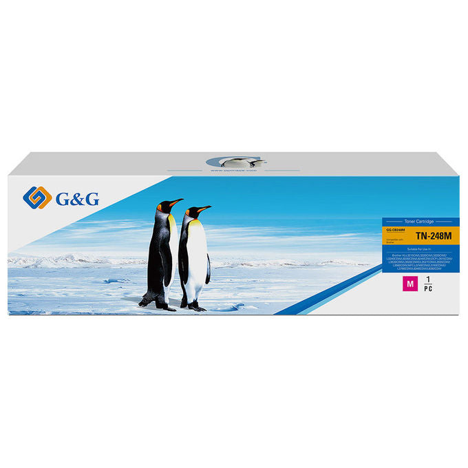 GandG, Toner Compatibile TN-248M, Magenta, per Brother