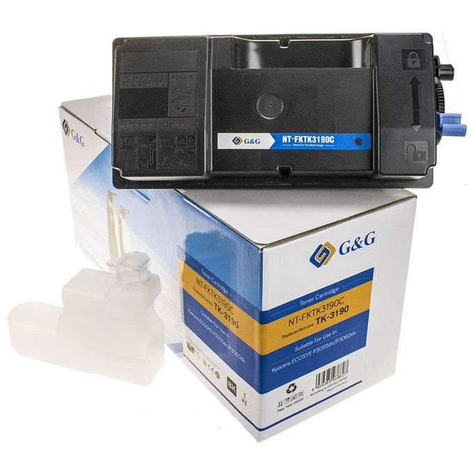 GandG, Toner Compatibile Kyocera TK3190, Nero, 25500 Pagine
