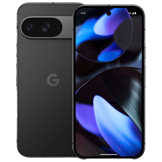 Google GA05226-GB Pixel 9 Smartphone 5G 6.3'' OLED 120Hz 12 GB RAM 128 GB Dual Sim Android 14 colore Nero Ossidiana