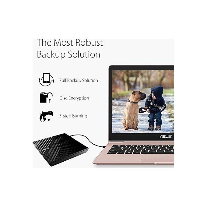 ASUS SDRW-08D2S-U LITE Masterizzatore DVD Slim Esterno 8x USB con supporto M-Disc Mac OS e Windows support Nero
