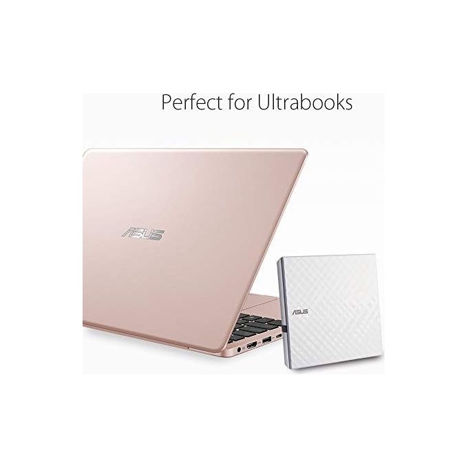 ASUS SDRW-08D2S-U LITE Masterizzatore DVD Slim Esterno 8x USB con supporto M-Disc Mac OS e Windows support Bianco