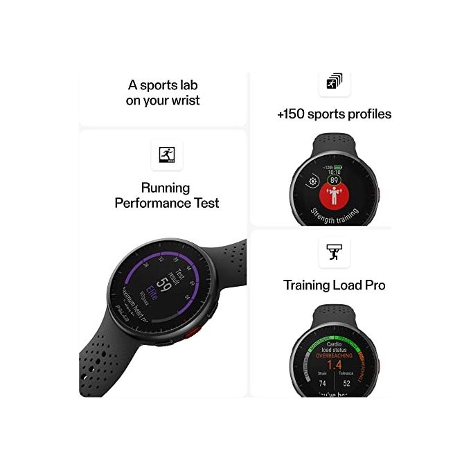 Polar 900102178 Pacer Pro Smartwatch GPS Display MIP 1.2'' Risoluzione 240x240 Pixel Batteria 265 mAh Processore 192 MHz Memoria 32 GB Impermeabile 50 m colore Grigio