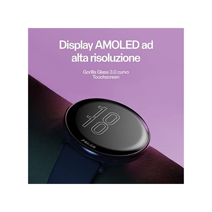 Polar 900106234 IGNITE 3 Orologio sportivo intelligente Display AMOLED 1.28'' Risoluzione 416 x 416 Pixel GPS Dual Band Bluetooth 5.1 colore Nero