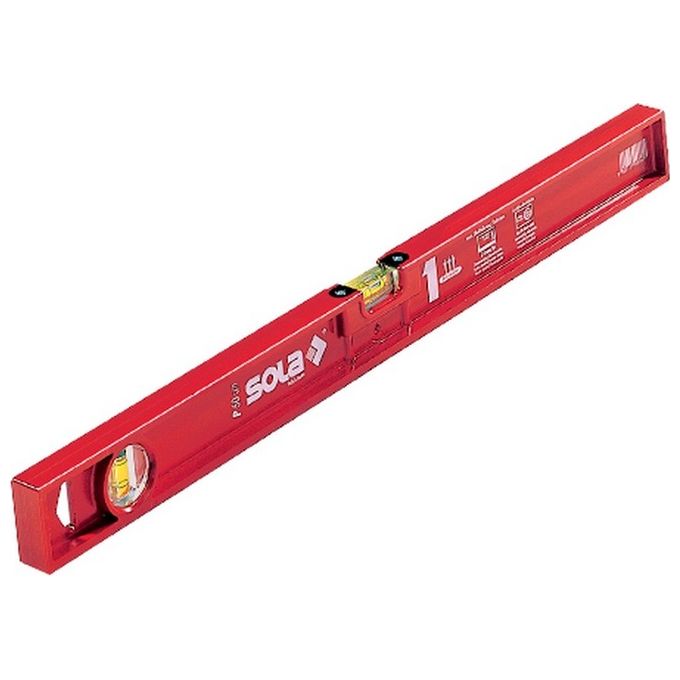 Sola PF40 Livella in Plastica ABS 2 Bolle 40 cm Tecnologia SOLA FOCUS Tolleranza 1 mm-m colore Rosso