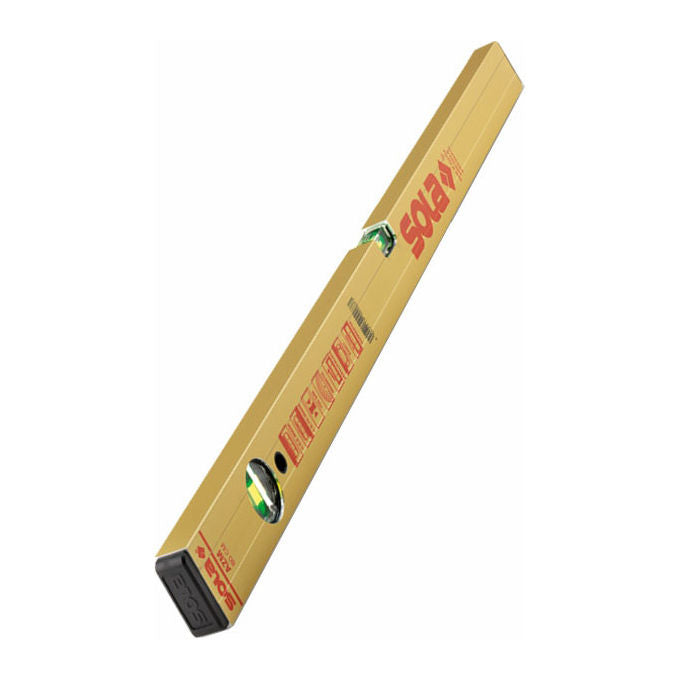 Sola 1821101 AZM Livella Magnetica 80 cm con Fiale Sola-Focus e Magnete al Neodimio colore Oro