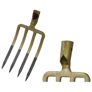 ABT FRA-009090 Forca a Vanga con Denti Triangolari in Acciaio Forgiato e Verniciato Lunghezza 26 cm Peso 1250 gr colore Nero