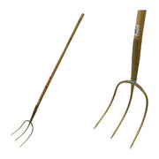 ABT FRA-009000 Forca a 3 Denti in Acciaio Forgiato e Verniciato con Manico in Faggio Lunghezza 160 cm colore Legno