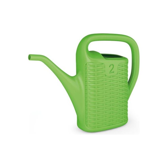 Adriatic 9002-V Annaffiatoio da Giardino Effetto Rattan 2 litri colore Verde
