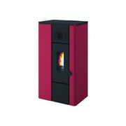 Eva Calor 9801675 NOA Stufa a Pellet 6 3 kW 4 Stelle Classe A+ (89x49x37 cm) colore Bordeaux