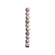 Kaemingk JNS414956 Palline di Natale Infrangibili Tubo 10 Pezzi 6 cm Finitura Mista colore Rosa Cipria