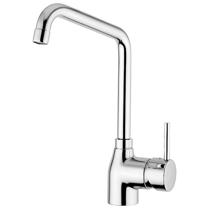 CM 90217MISCCRM EASYMIX Miscelatore Cucina Monocomando Canna Alta Girevole 360° Corpo in Lega di Ottone e Acciaio colore Cromato