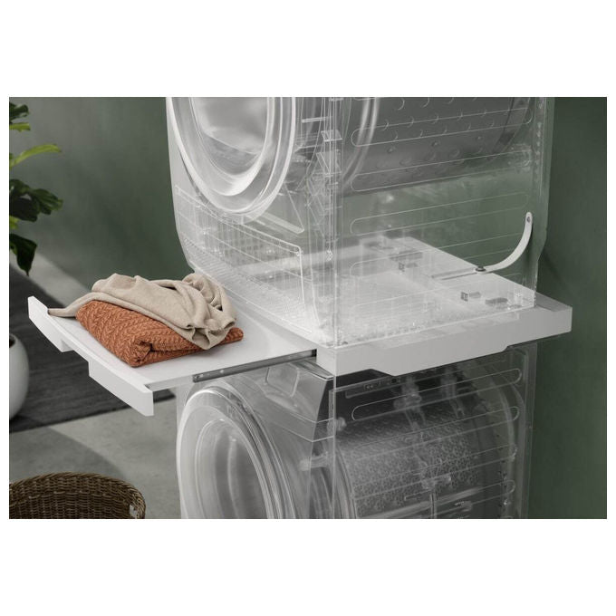 Electrolux E1WYHSK2 Kit di Sovrapposizione Lavatrice Asciugatrice con Ripiano Estraibile colore Bianco
