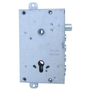 CISA 90684 56515-48-0-ST Serratura per Porta Blindata con Cilindro Europeo Interasse 28 mm Ambidestra con Catenacci e Scrocco colore Acciaio
