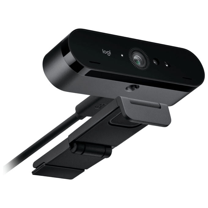 Logitech 960-001718 Brio 4K Webcam 13 MP Risoluzione 4096 x 2160 Pixel 90 fps USB-C Microfono Incorporato colore Grafite