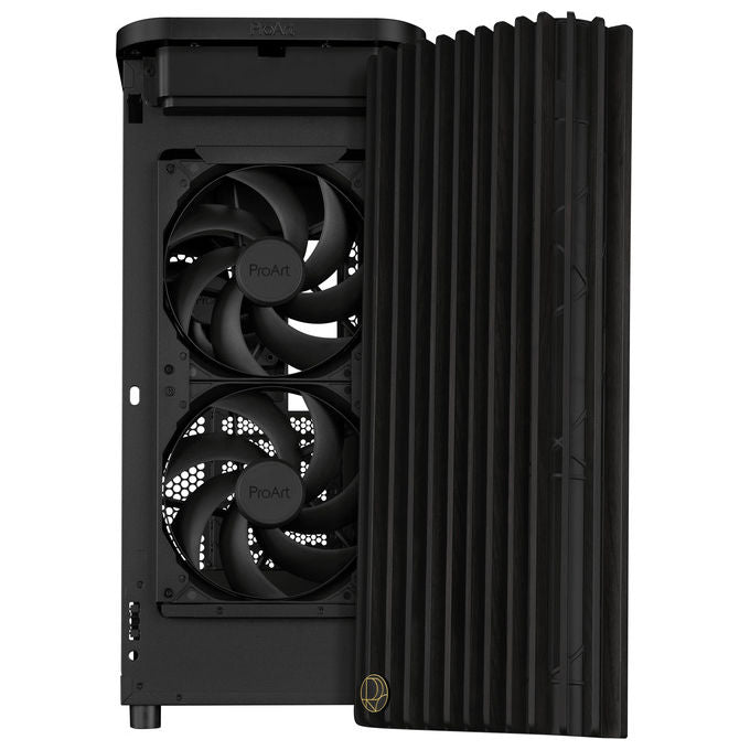 Asus 90DC00M0-B39000 ProArt PA401 Tower Case ATX con pannello laterale in vetro temperato e materiale in legno di frassino colore Nero