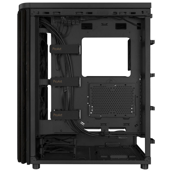 Asus 90DC00M0-B39000 ProArt PA401 Tower Case ATX con pannello laterale in vetro temperato e materiale in legno di frassino colore Nero