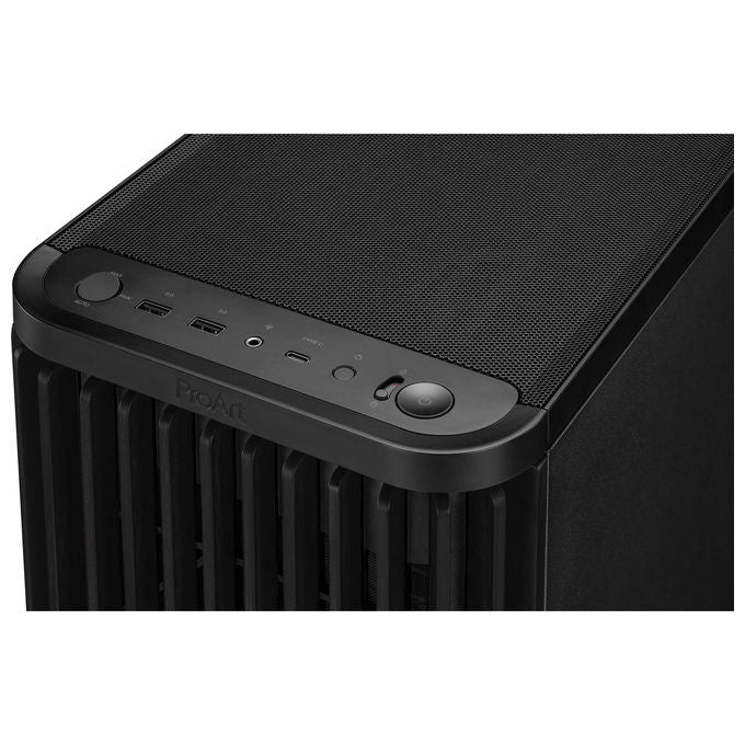 Asus 90DC00M0-B39010 ProArt PA401 Case PC Tower con Pannello Frontale in Legno di Frassino FSC Ventole Preinstallate 2x 160 mm e 1x 120 mm Supporto Radiatore fino a 240 mm PWM Alimentazione Non Inclusa colore Nero