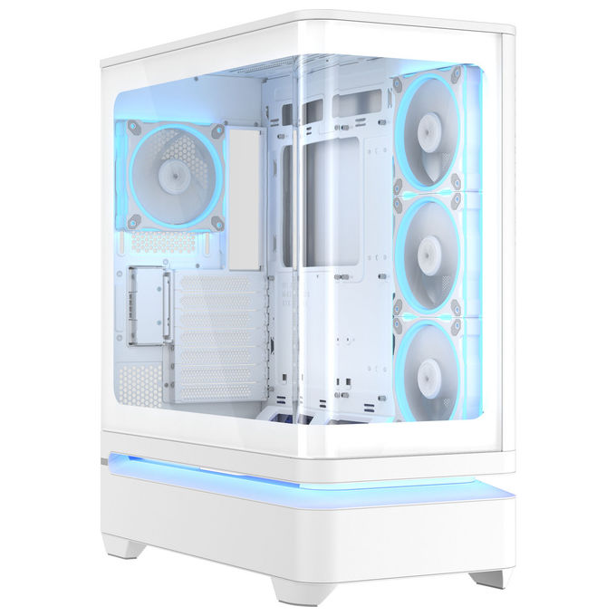 Asus 90DC0113-B19000 PRIME AP304 TG ARGB Case PC Middle-tower con pannello in vetro temprato e 4 ventole ARGB 120 mm colore Bianco
