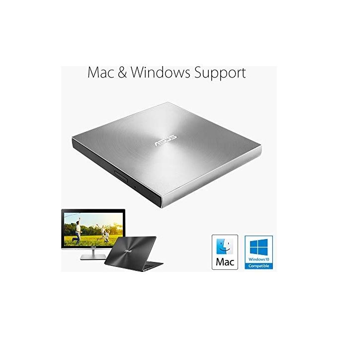 Asus 90DD02A2-M29000 ZenDrive U9M Masterizzatore DVD Esterno USB Type-C Type-A M-DISC colore Argento