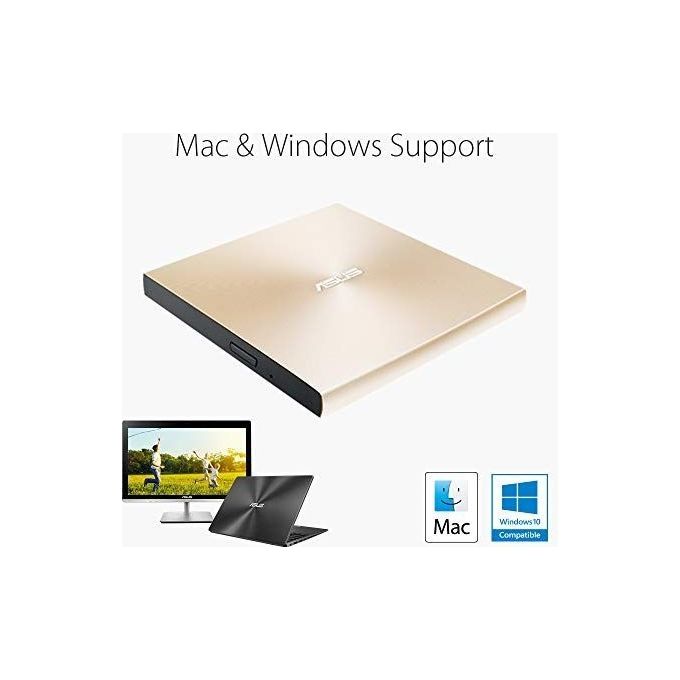ASUS U9M SDRW-08U9M-U Zendrive Masterizzatore Esterno Type C con supporto M-Disc Mac OS e Windows support Oro