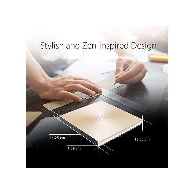 ASUS U9M SDRW-08U9M-U Zendrive Masterizzatore Esterno Type C con supporto M-Disc Mac OS e Windows support Oro