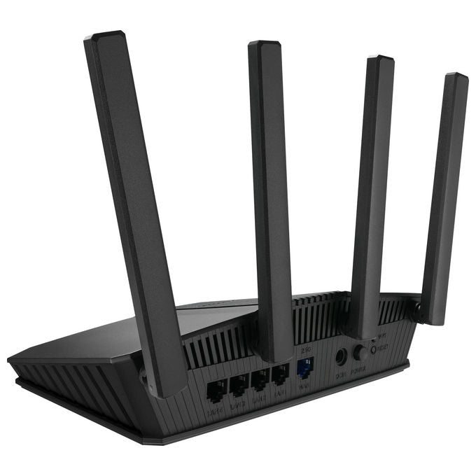 ASUS router WiFi 7 dual-band RT-BE55 90IG0A80-MO3C00 BE3600 porta WAN 2.5G AiMesh AiProtection Pro VPN controllo genitori nero